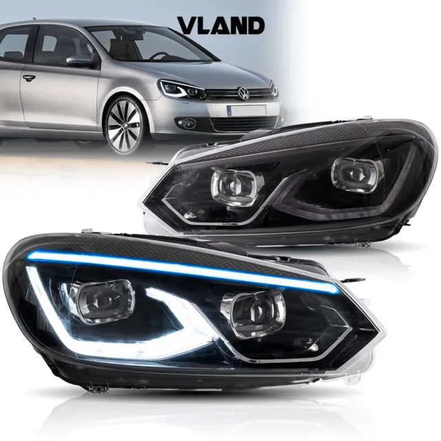 VLAND Voll LED Scheinwerfer für Volkswagen VW Golf 6 Mk6 TSI TDI GTD 2008-2014