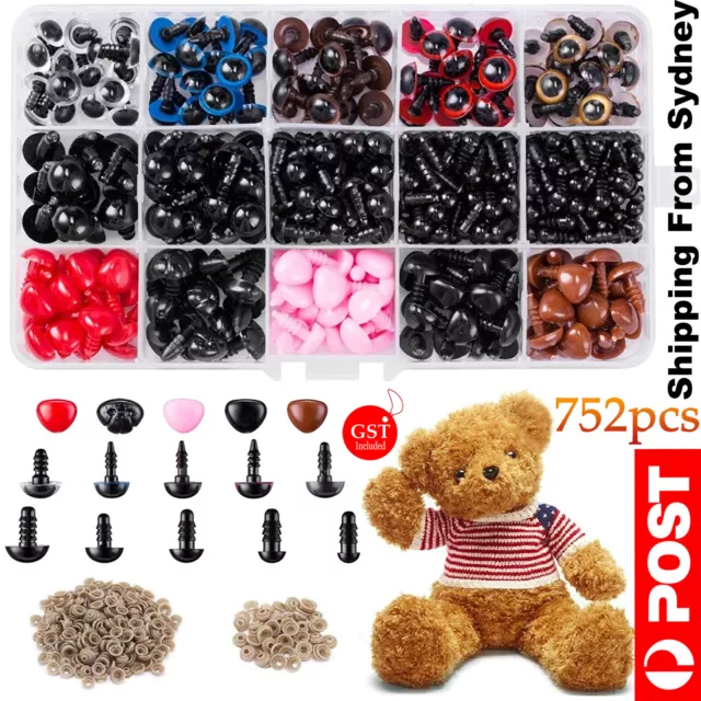 620PCS SAFETY EYES and Noses for Stuffed Animals 6mm to 14mm Colorful elLyI  $24.79 - PicClick AU