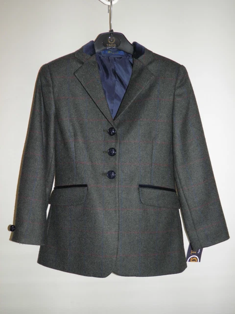 TAGG ELF ESSEN Childs Peat Tweed Show Jacket Sizes 24