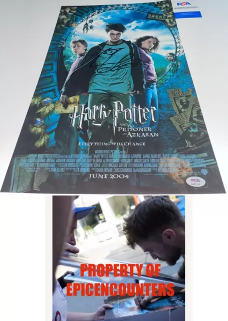 DANIEL RADCLIFFE SIGNED HARRY POTTER 12x18 POSTER PHOTO W/EXACT PROOF & PSA AUTH