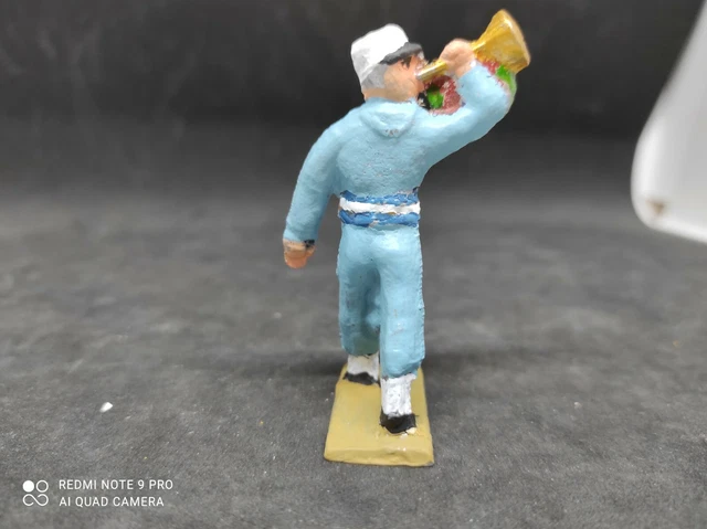 QUIRALU jouet Moto Avec Personnage MILITAIRE Rare Soldat Français