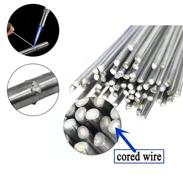 5 Pièces Basse Température Aluminium Soudure Câble Fil Fourré Électrode Sans
