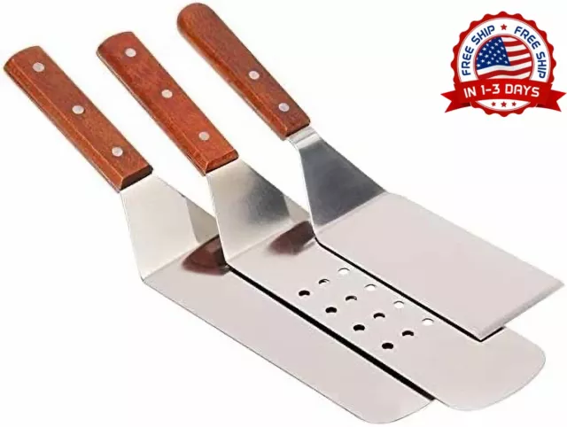 Set espatulas de cocina acero inoxidable accesorios herramientas cocina kit New