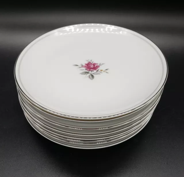 Vintage Set of 8 Fine China Of Japan Serenity Porcelain Bread Plates 6.25"