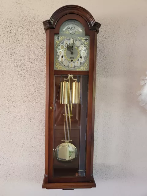 RARE Kieninger Westminster melodie with moon phases and date wall clock (0598 )