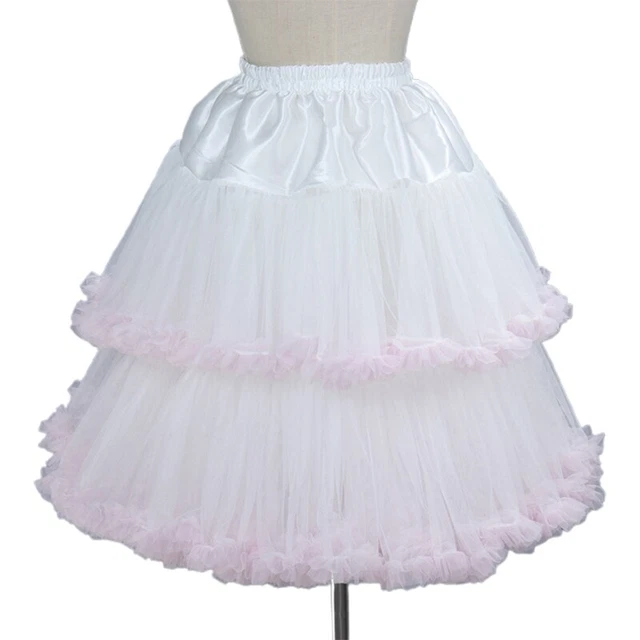 Gonna Tututu anni '50 Vintage Sottogonna A-Line Sottoveste Rosa Crinolina per