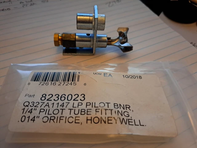 Honeywell LP Pilot Burner 1/4" Pilot Tube New