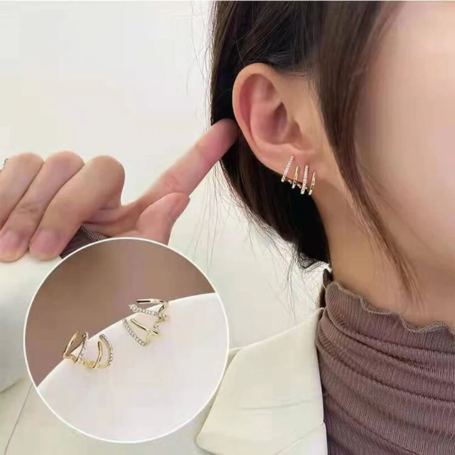 Boucles D'Oreilles Four-Prong Arrangement Oreilles Bijoux Griffes'Oreill ,