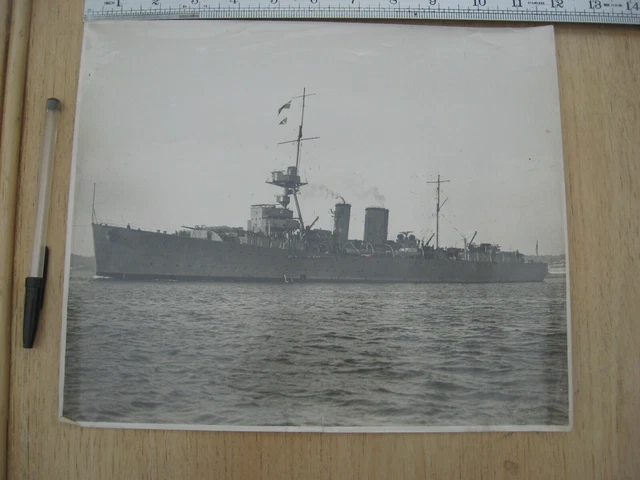 ORIGINAL PHOTOGRAPH OF HMS Adventure [Mine laying Cruiser] 1932 ...