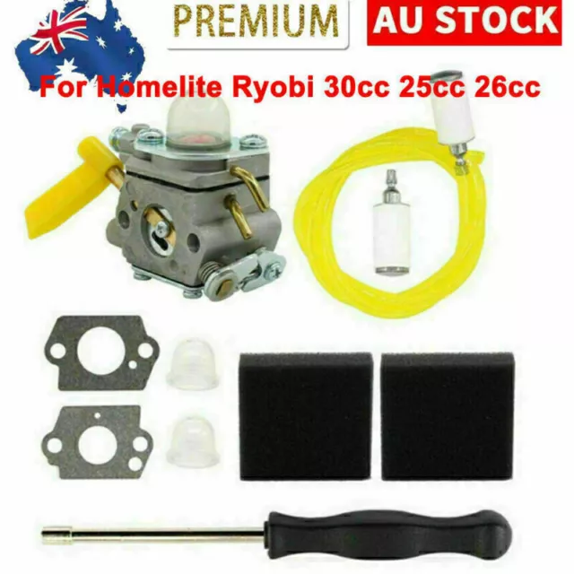 Carburetor For Ruixing H142R H142A Homelite Ryobi 26cc 30cc Trimmer Carb Tool AU