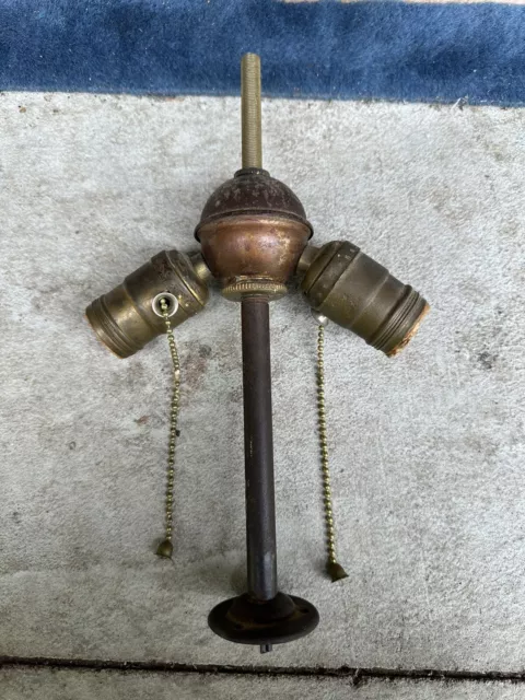 Antique Double Cluster Socket Lamp Part Restore