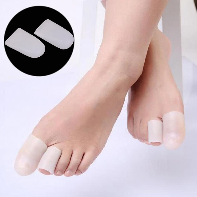 Silicone Toe Gel Protector Sleeve Tube Ingrown Nail Corn Cushion Cap Toe Hel -wf