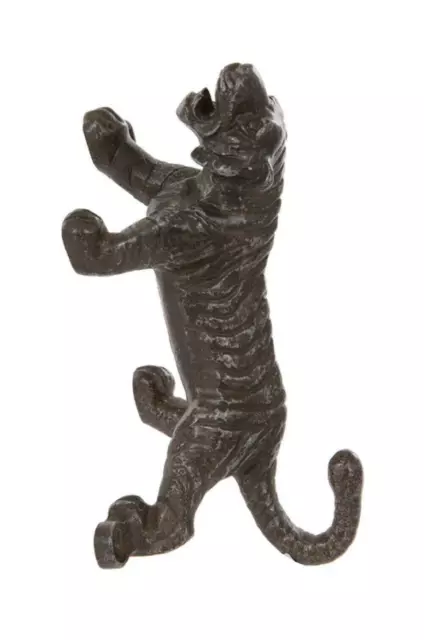 Cast Iron Tiger Hook Home Decor Gift Stylish Christmas Present Stocking Filler