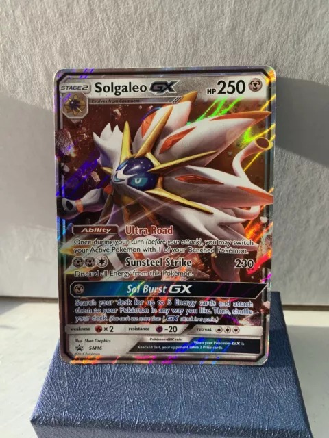  Pokemon - Solgaleo GX - SM16 - Promo - SM Black Star Promo :  Toys & Games