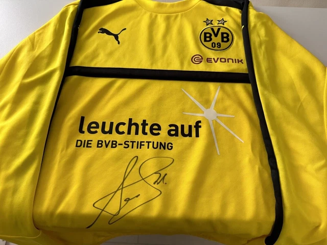 Maillot De Foot Borussia Dortmund 2001/02 Domicile - Taille L, Porté Match, Joueur Rosicky, Occasion Collector