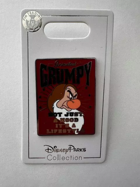 Disney Grumpy Pin Not Just a Mood It's a Lifestyle Snow White Dwarf New OE Pin