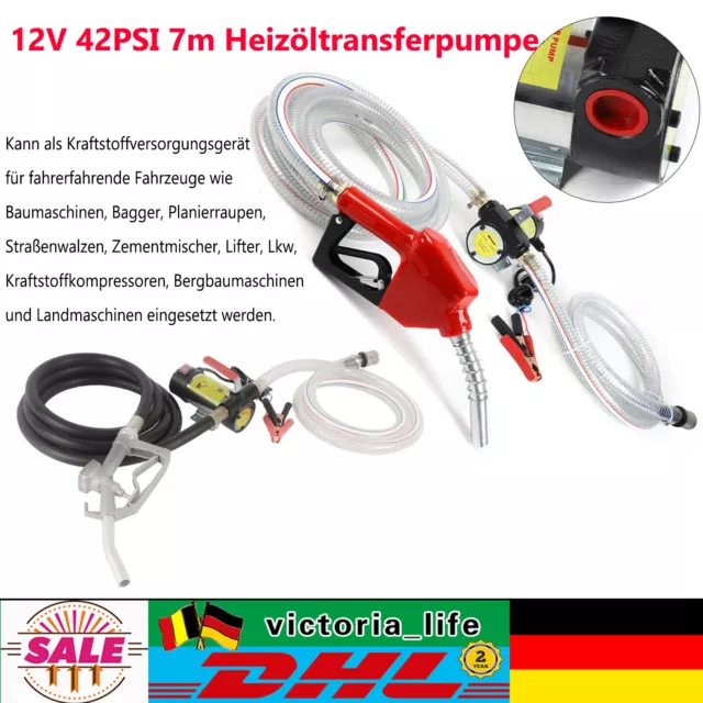 Pompa trasferimento olio combustibile 12 V 175 W pompa diesel pompa cherosene autoadescante 50 L/min