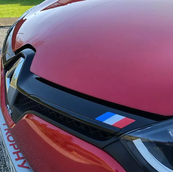 Français Drapeau Bombé Avant Badge pour Renault Clio 4 2013-2019 (Tous Modèles)