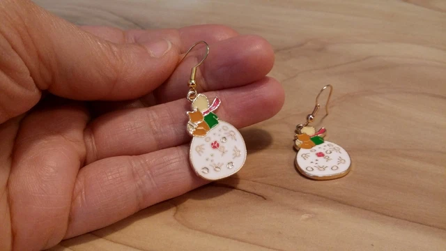 Boucles D'oreilles Renard (fox) Petit Prince En Bois - Cadeau Amour Amitié Minimaliste Essentiel