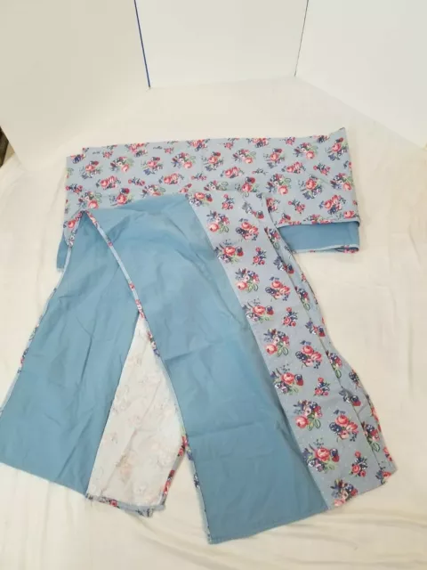 2 Waverly Garden Rm Cottage Collection Hillside Azul Cefeta 72 x 17 Rosa Floral