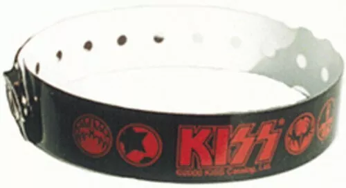 Kiss Concert Wristband - Snap Plastic Bracelet - Usa Kiss Catalog 2000 - V287416
