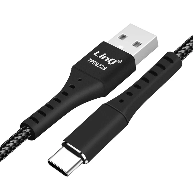 Câble USB C Vers USB A ZBLZGP (charge Rapide 3A) – Nylon Tressé Pour Canon, Sony, Nikon, Samsung Et Plus – 0.9/1.8/3m