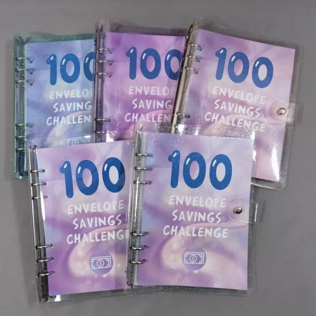 Paper 100 Envelope Challenge Binder PU Savings Challenges Book  Children