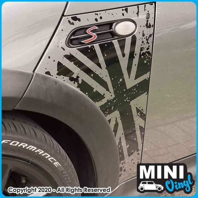 Union Jack Flag SPLAT Set Of 4 Car Stickers Britain GB - Foto 2