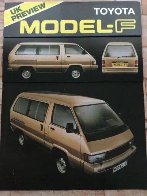 Toyota Model F Minibus Car Brochure - c1982