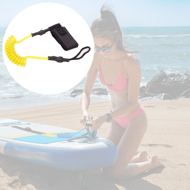 Durable TPU Elastic Foot Rope Leash Ankle Stretchable For Paddle Board Surfboard