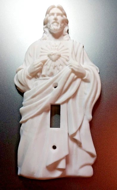 Heart of Jesus Wall Light Switch Novelty  Faceplate on/off 3d model US seller