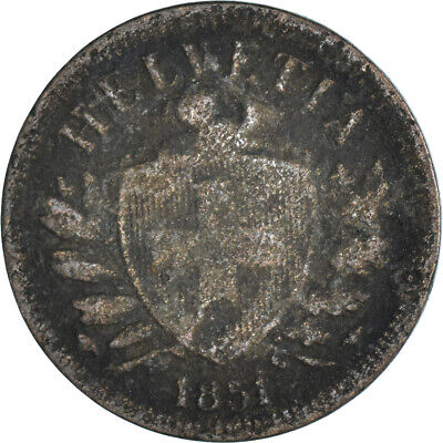 [#1432398] Monnaie, Suisse, 2 Rappen, 1851