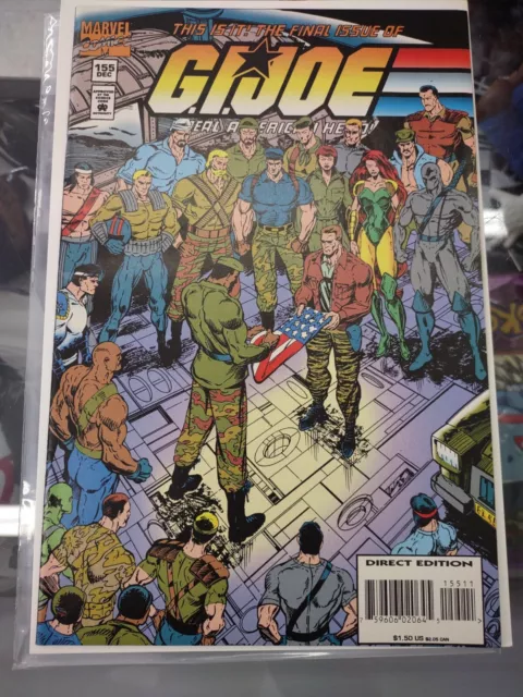 Marvel GI JOE Comic #155 Last Issue Insert Dec 1994 nice