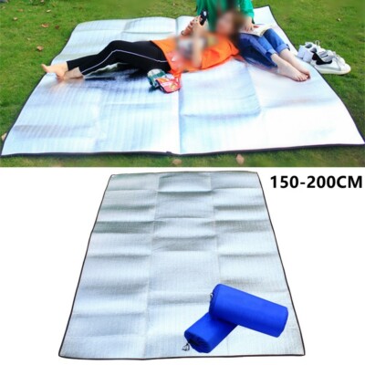 DURABLE Durable Camping Tapis Aluminium Pliable Matelas Chaud Imperméable Eva 
