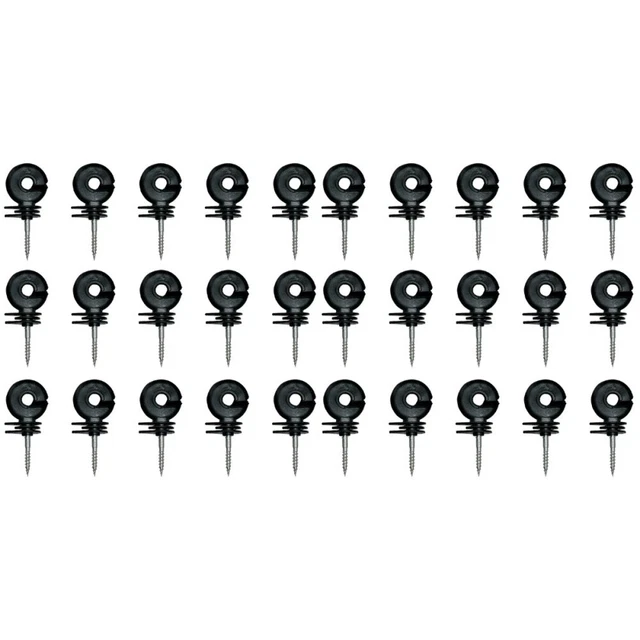 30 Pcs Hot Wire Insulators Corner Post Wall Fence Tool Electric Metal