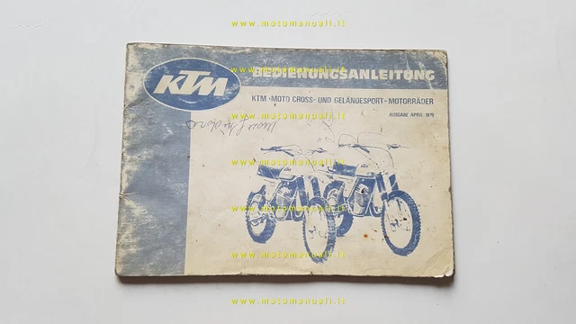 KTM 125-175-240-250-350-400 1979 manuale uso manutenzione originale