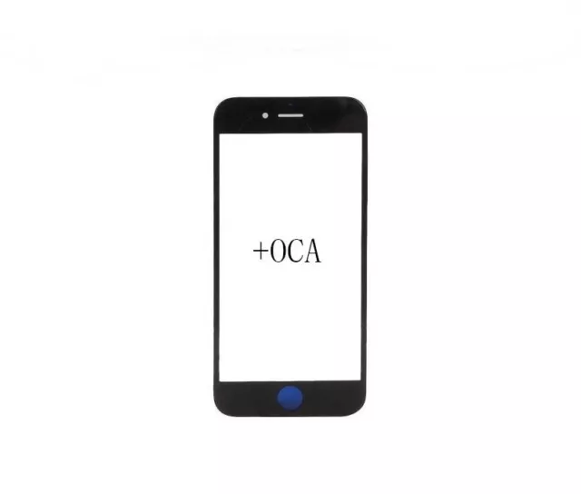 Verre Frontal Ecran Complet Avec Cadre et Gel Oca Pour IPHONE 6S Plus Noir