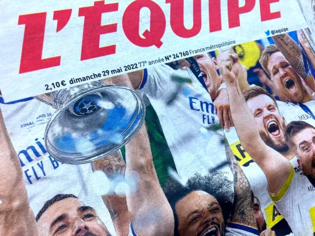 Football / Rugby L'equipe 29/05/2022 Finales Real Madrid / La Rochelle Champions 2