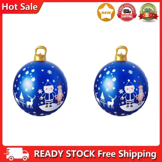 2pcs 60cm Santa Ball, Large Snowman Ball, Versatile Gifts