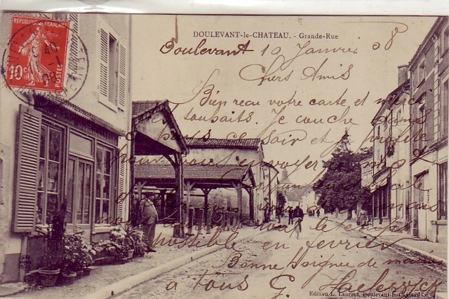 CPA 52 near St Dizier Joinville DOULEVANT-le-CHATEAU Grande Rue - 1908 store