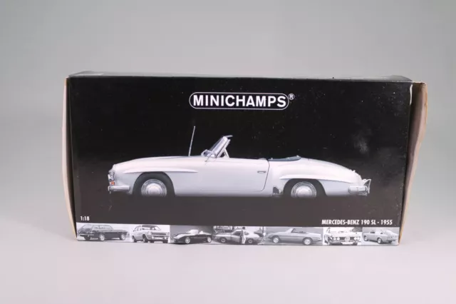 LE980 MINICHAMPS 100037031 Voiture 1/18 1:18 Mercedes Benz 190SL 1955 silver