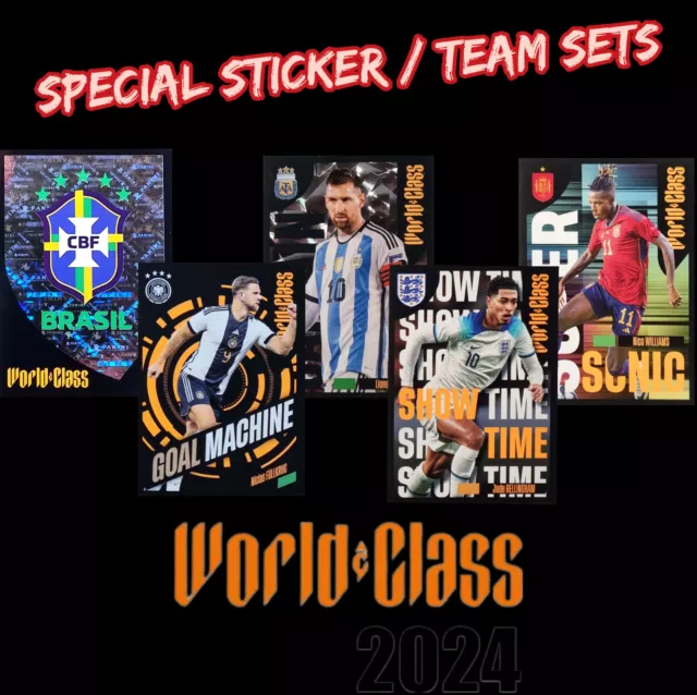 PANINI WORLD CLASS 2024 Sondersticker und Sets nach Wahl / Team Sets