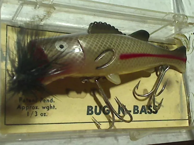 VINTAGE BUCKEYE BAIT Bug N Bass Antique Lure Desirable & Tough Bluefish CC8  $154.83 - PicClick