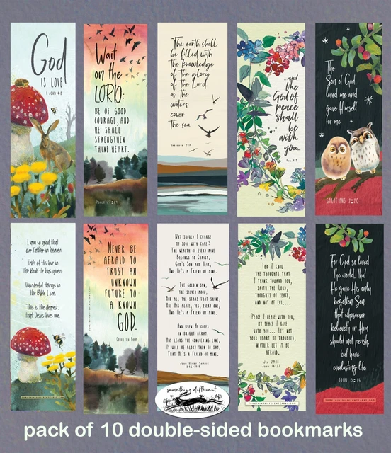 Ostern oder Muttertag Geschenk christliche Lesezeichen - 10er Pack - in eine Karte stecken