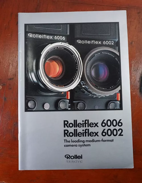 Rollei Rolleiflex 6006/6002 Vente Brochure 988011/11-86 / WD / 221497