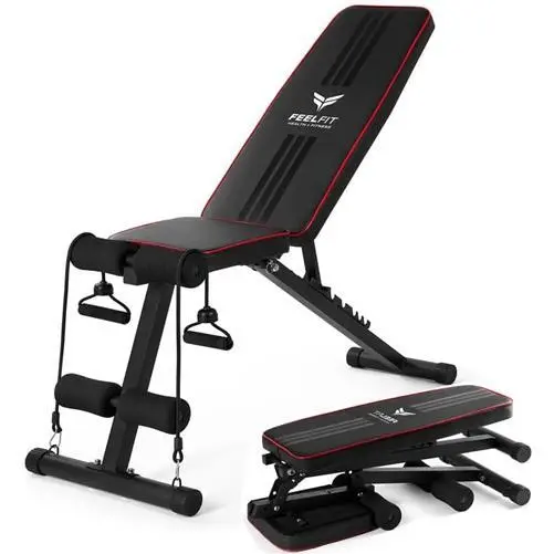 Adjustable Sit Up Weight Bench Foldable Strength Training Flat Incline Decline