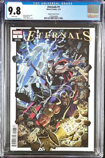 Eternals #1 Adams Thor Variant Cover CGC 9.8 NM/M Gillen 1st Print Marvel MCU