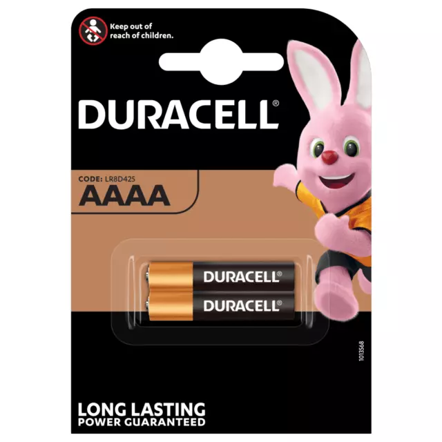 2 X Batteria Duracell professionale pila alcalina AAAA M3 MN2500 microstilo 4692