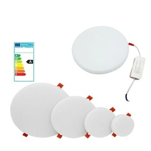 YnGia 2 pièces 30mm yeux led lumineux, panneau el rond lumière électroluminescent el feuille panneau lumière feuille découpable pour cosplay fête masque yeux casque décoration (Blanc