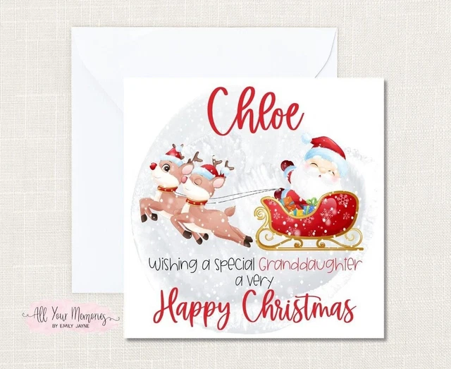 Biglietto Di Natale Per Figlia E Figlio – Formato 25x15 Cm Con Busta Inclusa